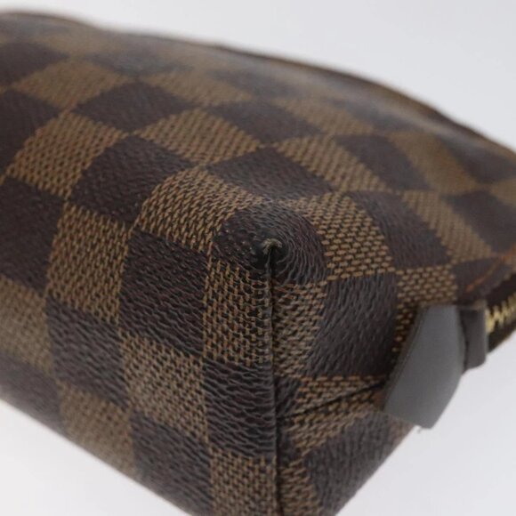 LOUIS VUITTON Damier Ebene Pochette Cosmetic PM Pouch N47516 LV Auth 113477 - Picture 11 of 16